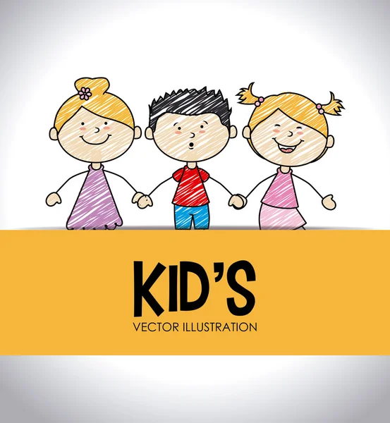 Kids design — Stock Vector