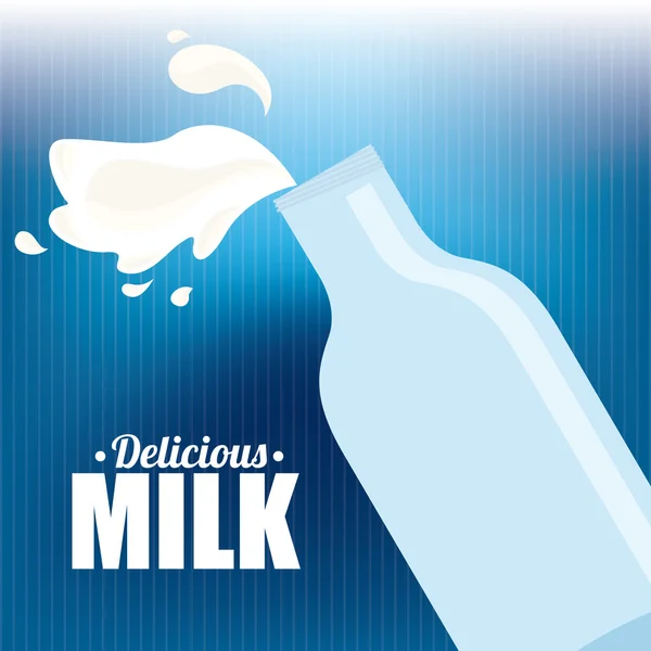 Diseño de leche — Vector de stock