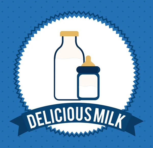 Diseño de leche — Vector de stock