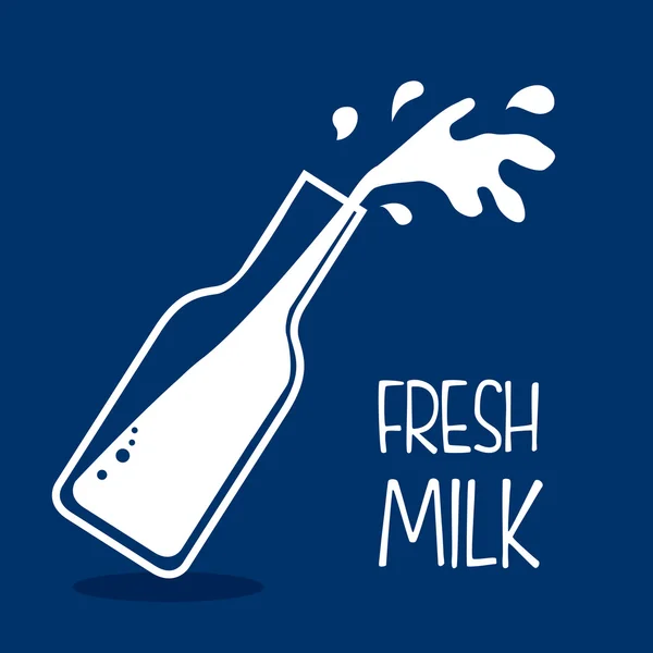 Diseño de leche — Vector de stock