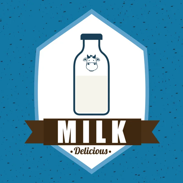 Diseño de leche — Vector de stock
