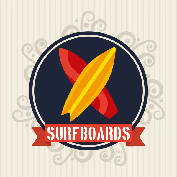 Surf design — Stock Vector