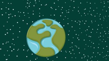 Dünya üzerinde buz illüstrasyon