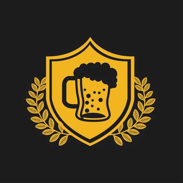 ビールのデザイン — ストックベクタ