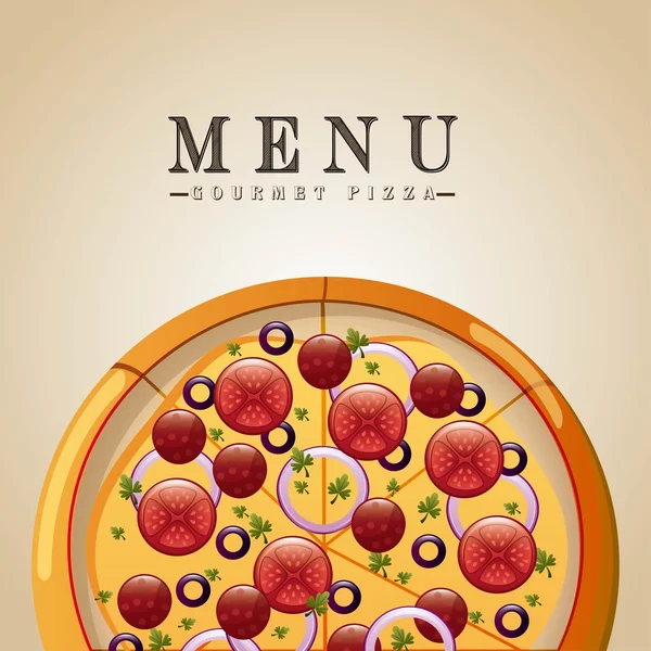 Pizza design — Stockový vektor