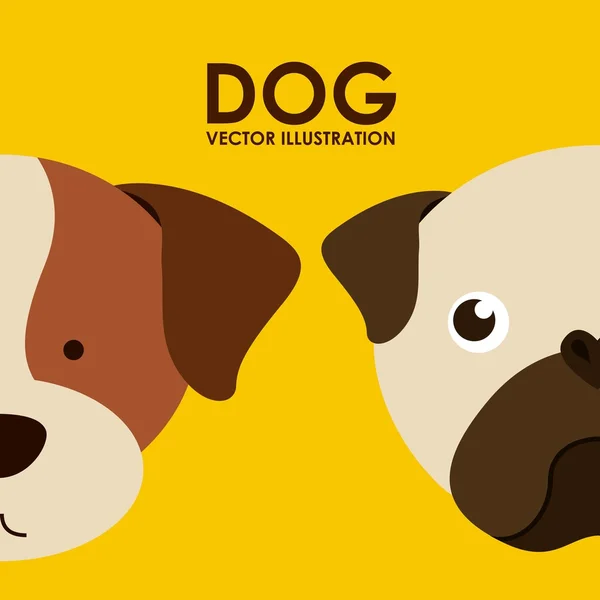 Hond ontwerp — Stockvector