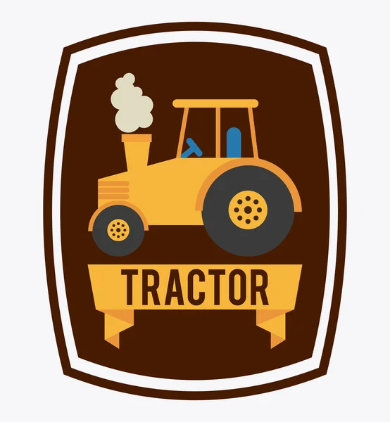 Конструкция трактора — стоковый вектор