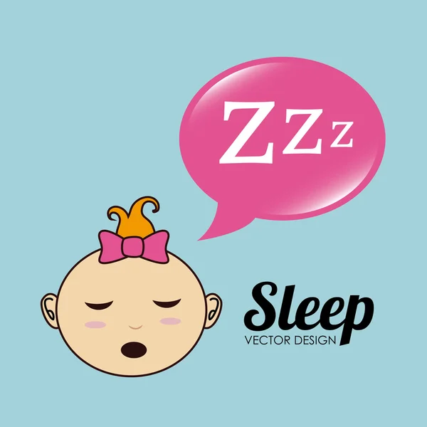 Søvndesign – Stock-vektor