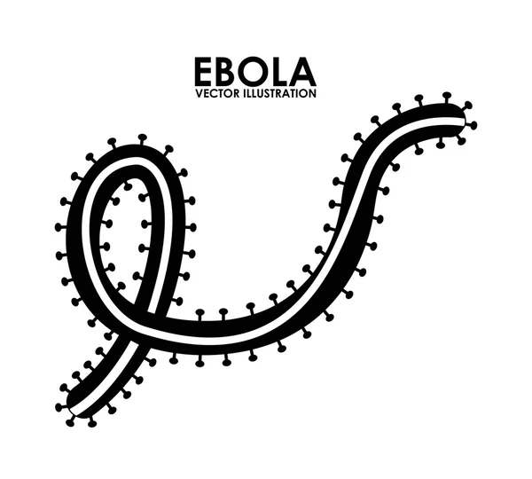 Desenho de ebola — Vetor de Stock