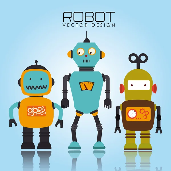 Design del robot — Vettoriale Stock