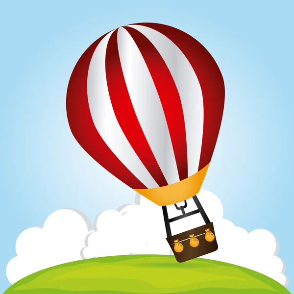 Lucht ballon ontwerp — Stockvector