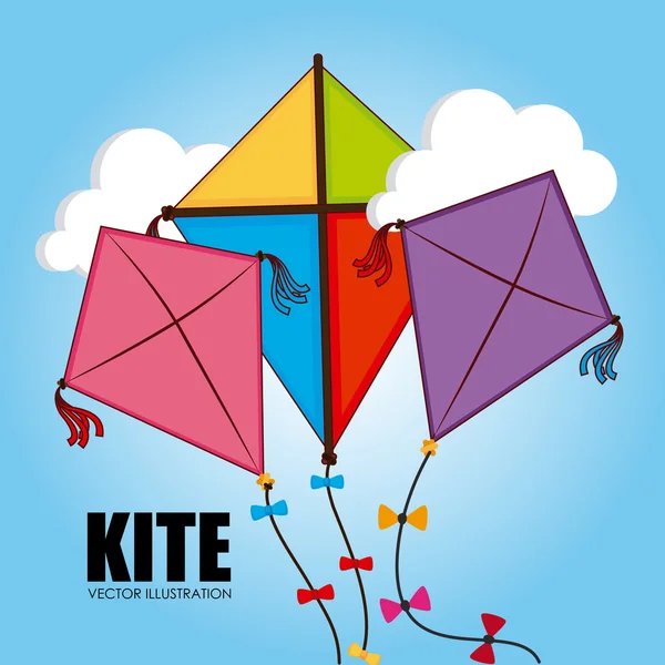 Kite ontwerp — Stockvector