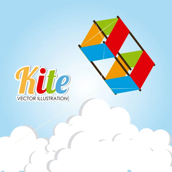 Kite ontwerp — Stockvector