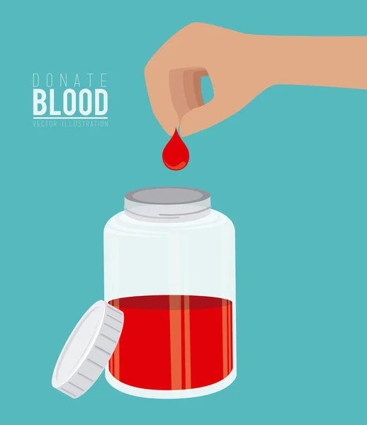 Bloed ontwerp — Stockvector