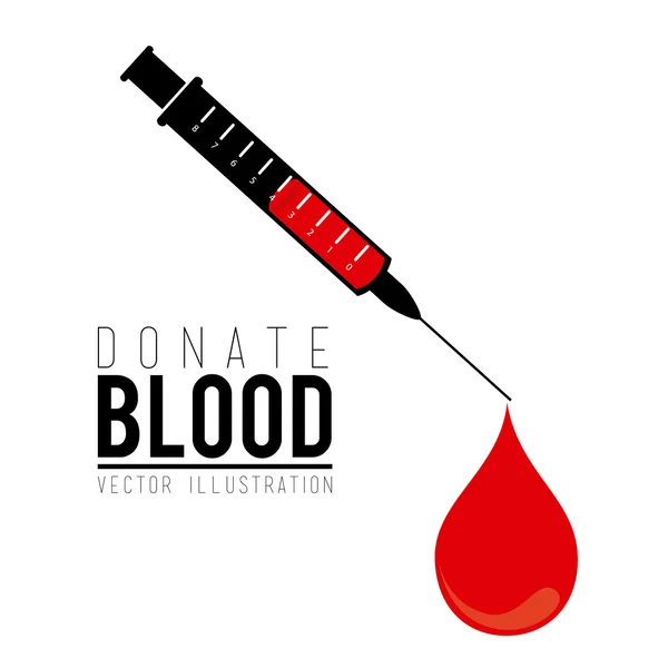 Diseño de sangre — Vector de stock
