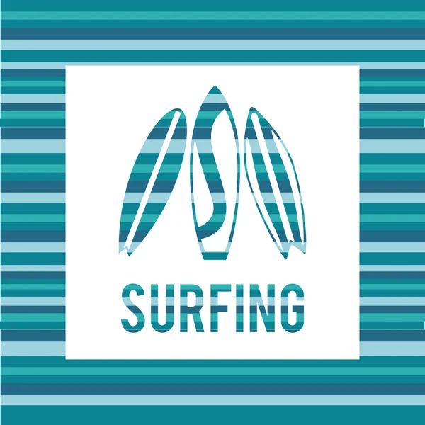 Surfing design — Stock Vector