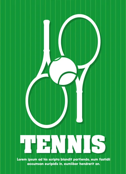 Conception de tennis — Image vectorielle