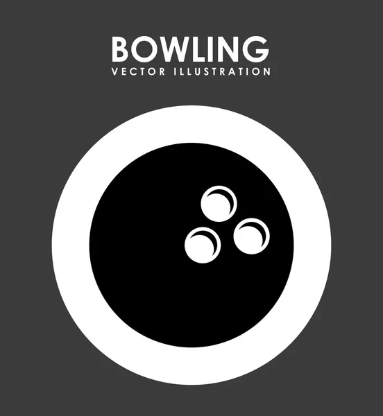 Bowling design — Stock Vector