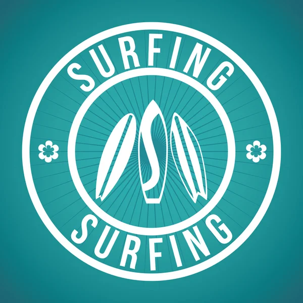 Surfing design — Stock Vector