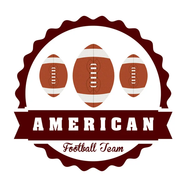 American football design — Stock Vector