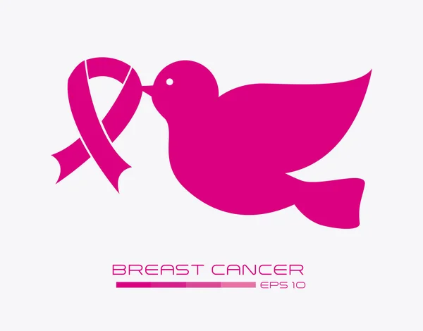 Breast cancer design — Stock Vector