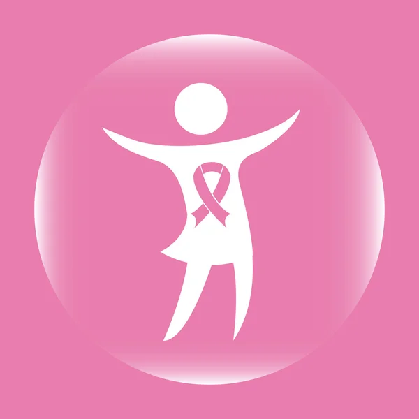 Breast cancer design — Stock Vector