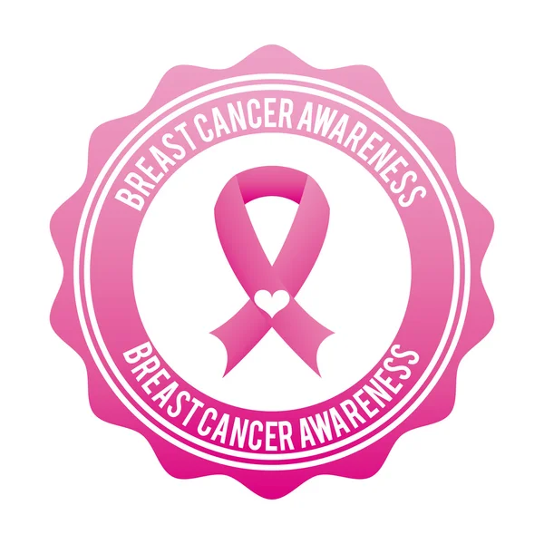 Breast cancer design — Stock Vector