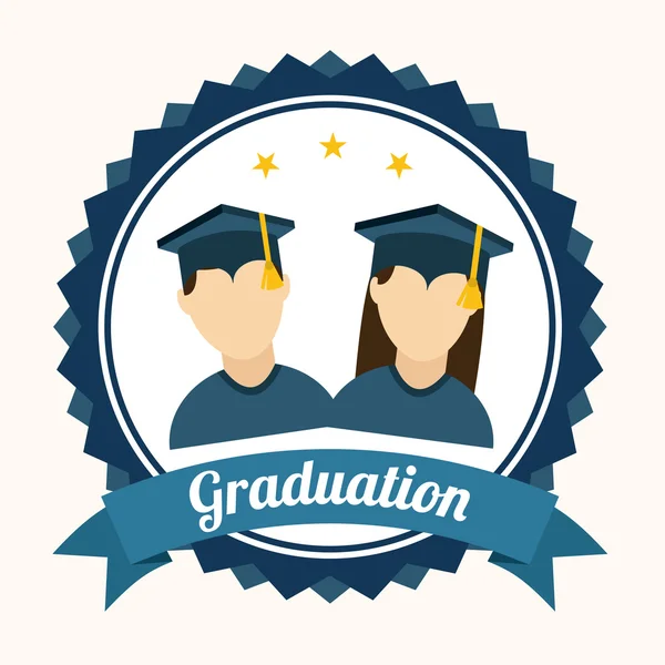 Diseño de graduación — Vector de stock