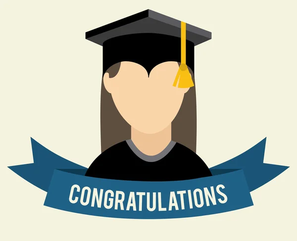 Diseño de graduación — Vector de stock