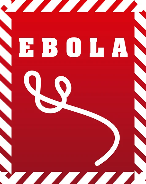 Desenho de ebola — Vetor de Stock