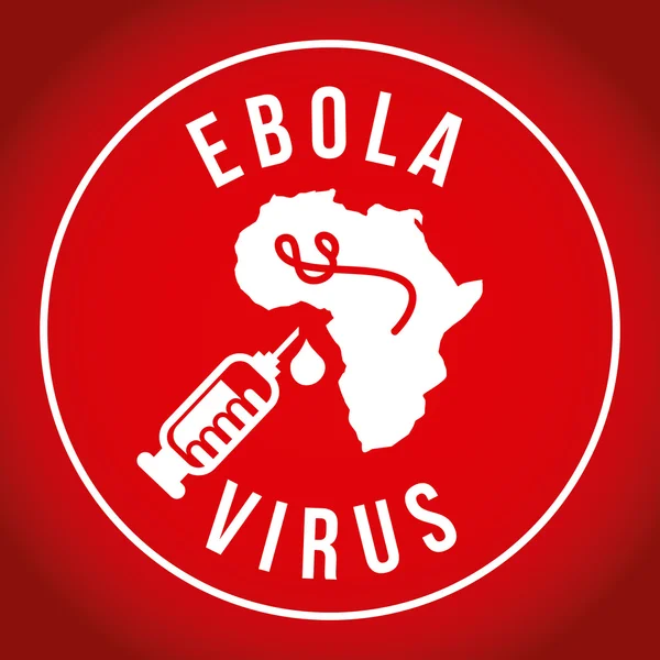 Desenho de ebola — Vetor de Stock
