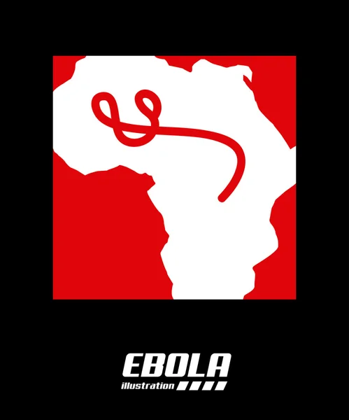 Desenho de ebola — Vetor de Stock