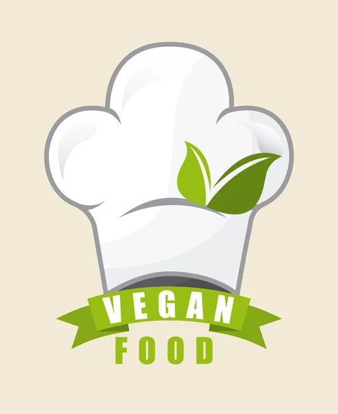 Veganes Lebensmitteldesign — Stockvektor