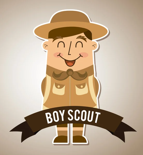 Boy scout design — Stock vektor