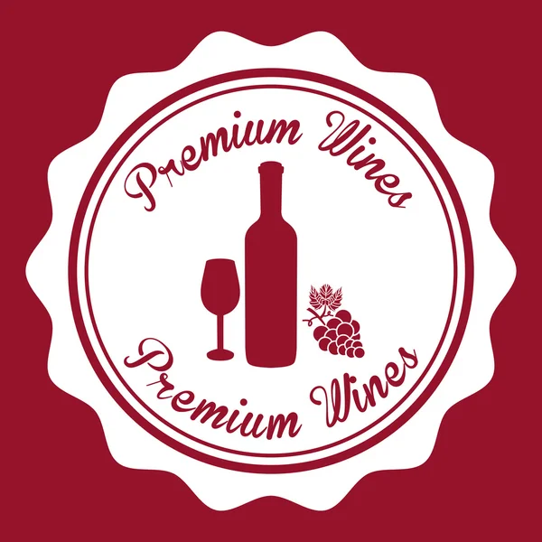 Diseño del vino — Vector de stock