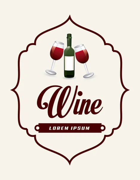 Diseño del vino — Archivo Imágenes Vectoriales