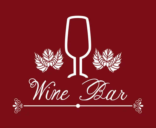 Diseño del vino — Vector de stock