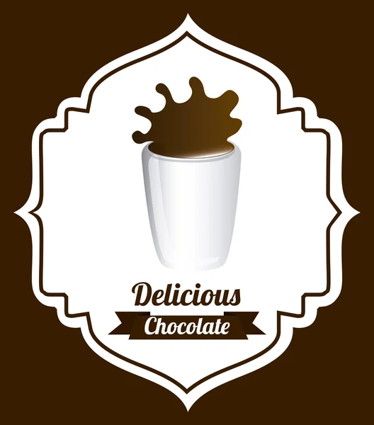 Chocolade ontwerp — Stockvector