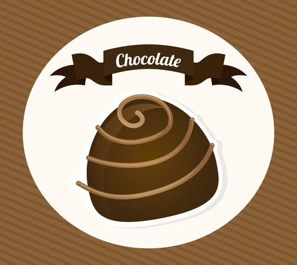 Conception de chocolat — Image vectorielle