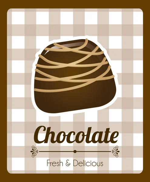 Chocolade ontwerp — Stockvector