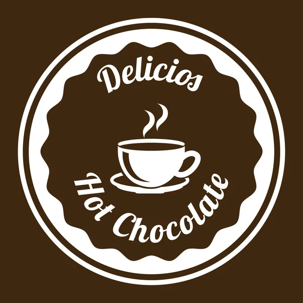 Diseño de chocolate — Vector de stock