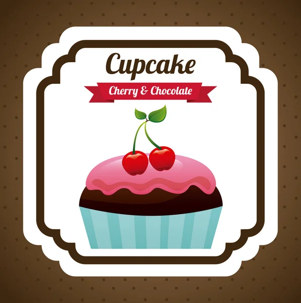 Design cupcake — Image vectorielle