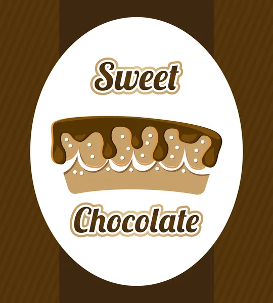 Chocolate design — Stock Vector