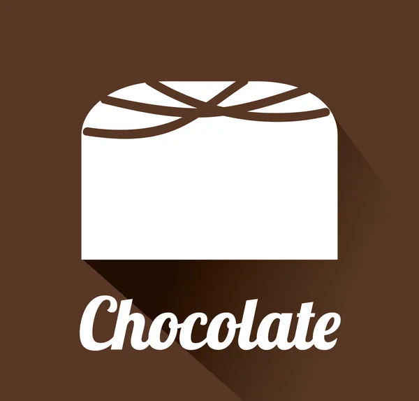 Diseño de chocolate — Vector de stock