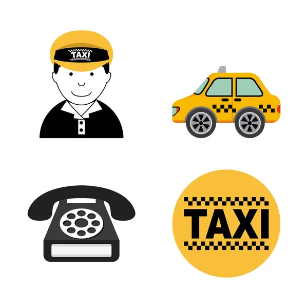 Diseño de taxi — Archivo Imágenes Vectoriales