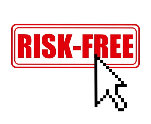 Risk free design — Stock Vector