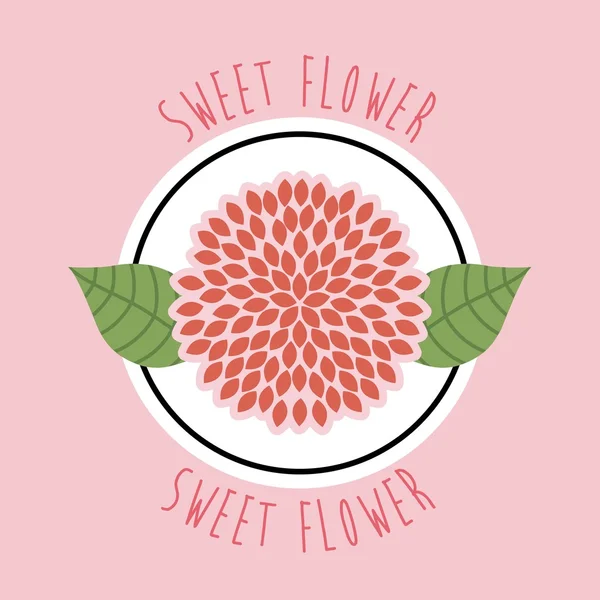 Diseño floral — Vector de stock