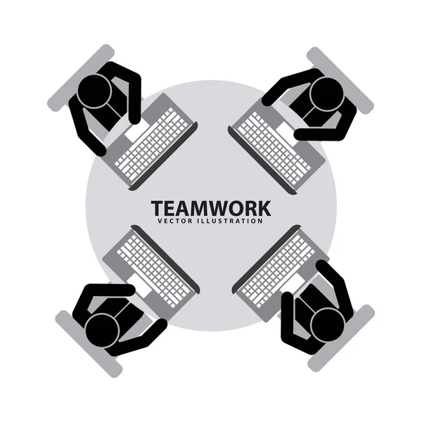 Teamwork design — Stock Vector