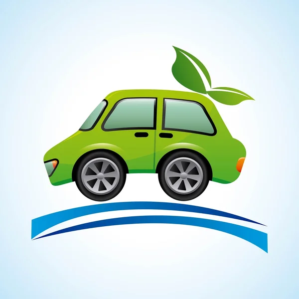 Diseño de coche ecológico — Vector de stock