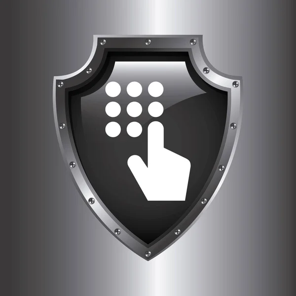 Diseño del sistema de seguridad — Vector de stock